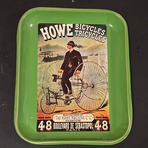 Vintage Howe Green Bicycle Tray